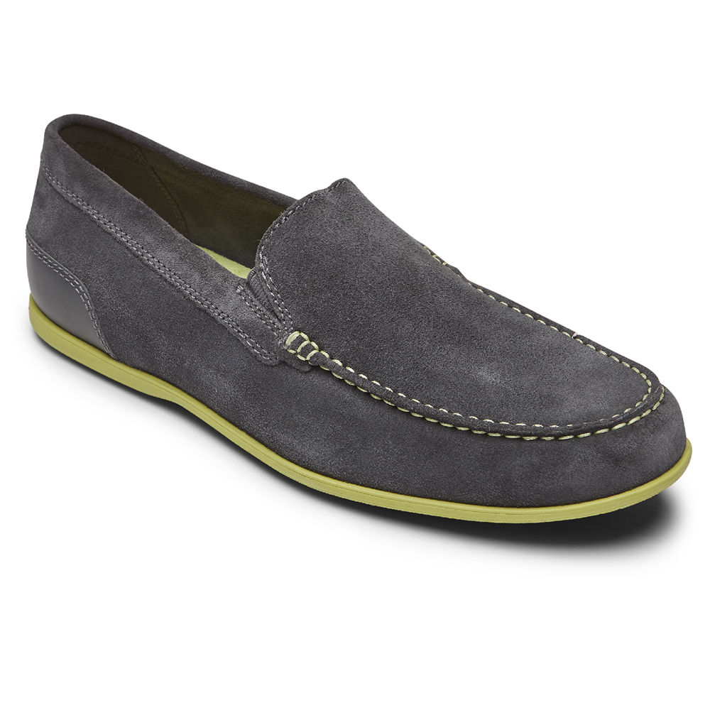 Rockport Slip-On For Mens Dark Grey - Malcom Venetian - OW5617832